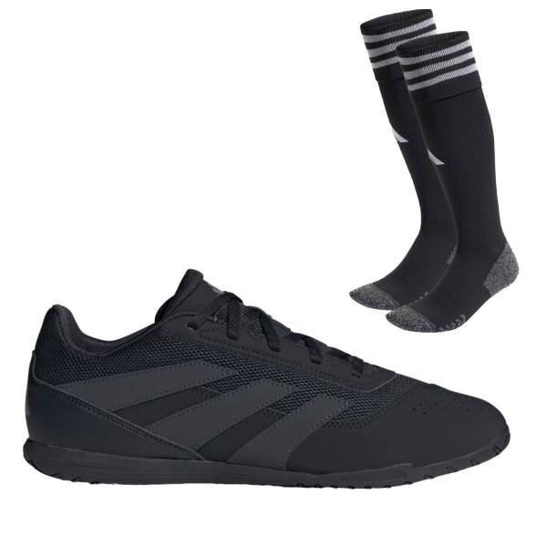 Imagem de Chuteira Futsal Adidas Predator 24 Club + Meião Adidas Preto