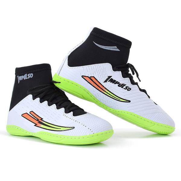 chuteira futsal botinha - impulso Imagem de chuteira futsal botinha