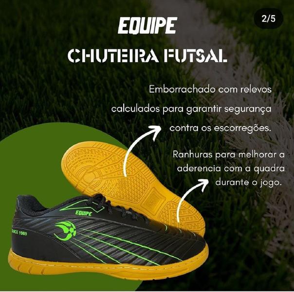 Imagem de Chuteira Futsal Equipe Sintetica Borracha Ref 800