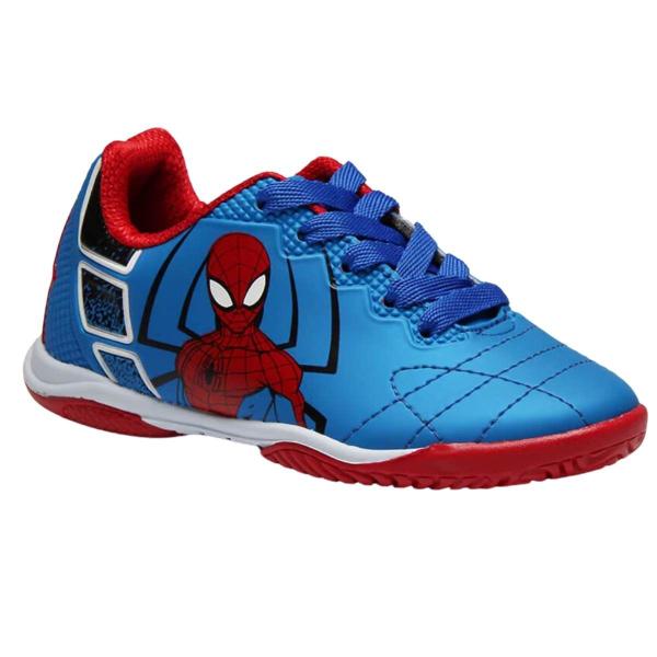 Imagem de Chuteira Futsal Infantil Dray 4229 Marvel Homem-Aranha Azul