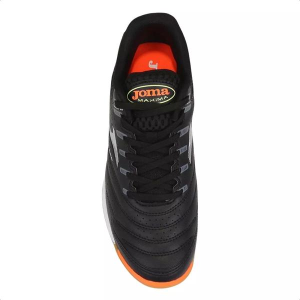 Imagem de Chuteira Futsal Joma  Máxima - Preto/Laranja