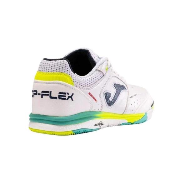 Imagem de Chuteira Futsal Joma Top Flex Rebound Branco+Amarelo