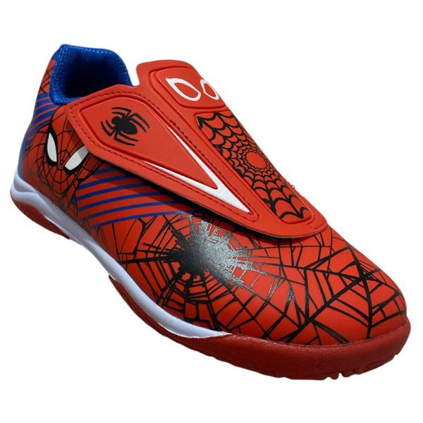 Imagem de Chuteira Futsal Marvel Homem Aranha Dray Infantil Vermelha