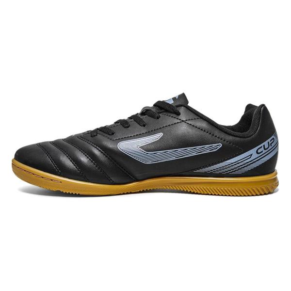 Imagem de Chuteira Futsal Masculina Topper Tenis Futebol Quadra Preta Costurada