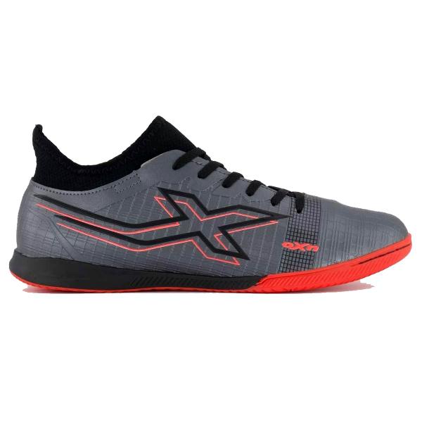 Imagem de Chuteira Futsal Oxn Velox 4 Neo Masculina - Grafite e Coral