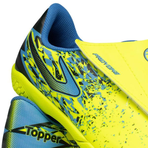 Imagem de Chuteira Futsal Topper Provoke II Amarelo/azul