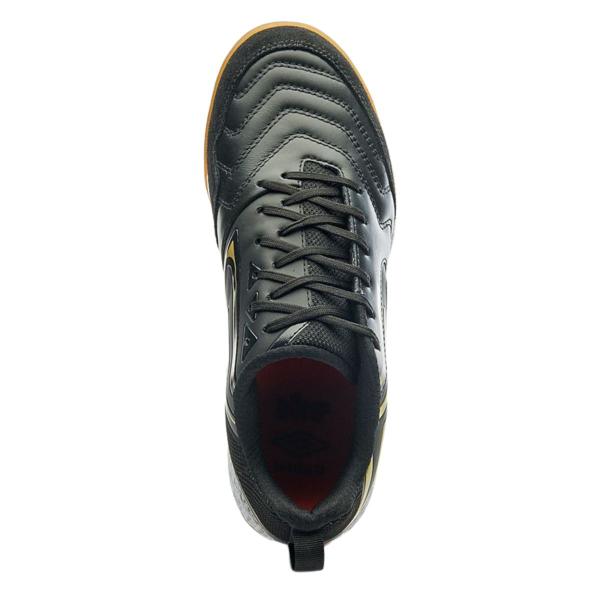 Imagem de Chuteira Futsal Umbro Pro 5 Bump Preto e Dourado