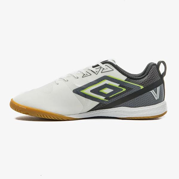 Imagem de Chuteira Futsal Umbro Sala V Bump Pro Unissex - Branco+Verde Limão