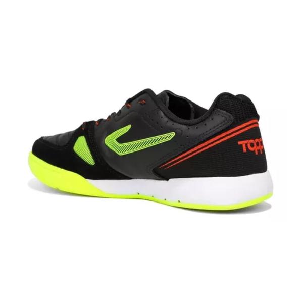 Chuteira Indoor Masculina Indoor Topper Preto E Verde Imagem de Chuteira Indoor Masculina Indoor Topper Preto E Verde