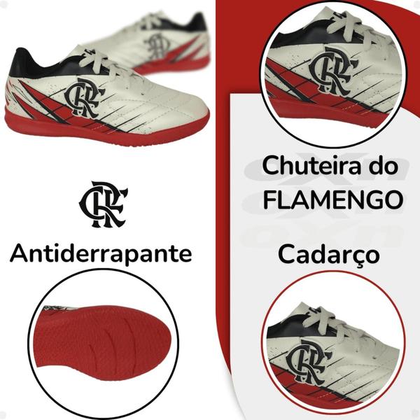 Imagem de Chuteira Infantil Flamengo Sem Trava Futebol