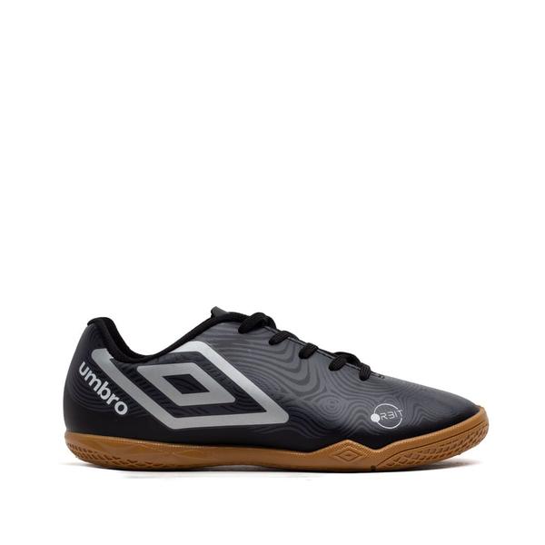 Imagem de Chuteira Infantil Futsal Umbro Orbit Preto/cinza