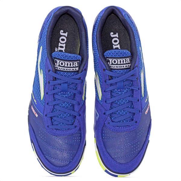 Imagem de Chuteira Joma Futsal Mundial Azul e Amarelo - Masculina