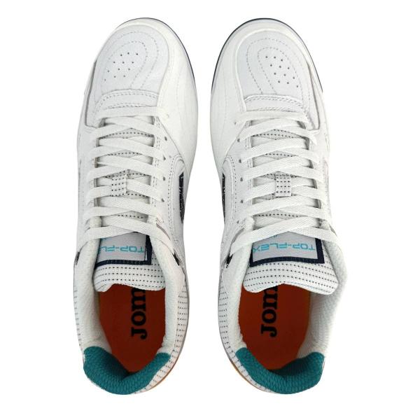 Imagem de Chuteira Joma Top Flex Futsal Branco/Vermelho