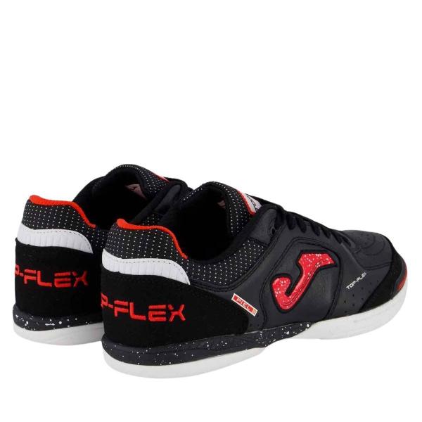 Imagem de Chuteira Joma Top Flex Futsal Preto/Vermelho