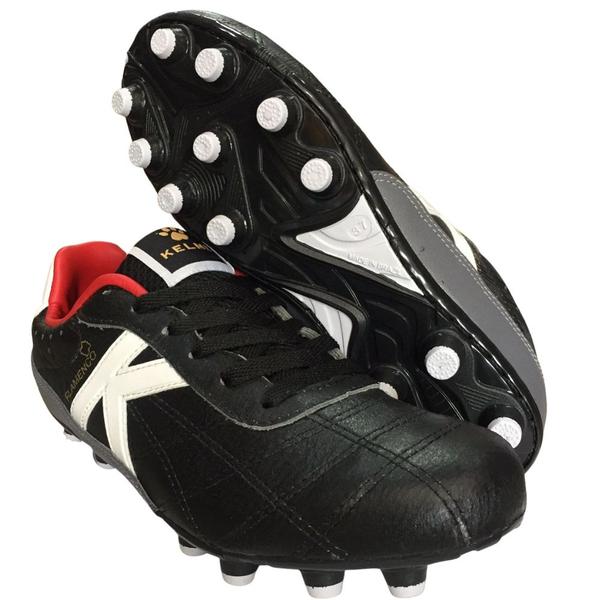 Imagem de Chuteira Kelme Campo Flamenco Fg KEF4110001 Preto/Branco