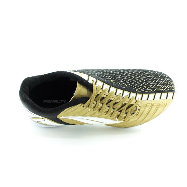 Imagem de Chuteira Masculina Penalty Futsal Digital Pro - Dourado