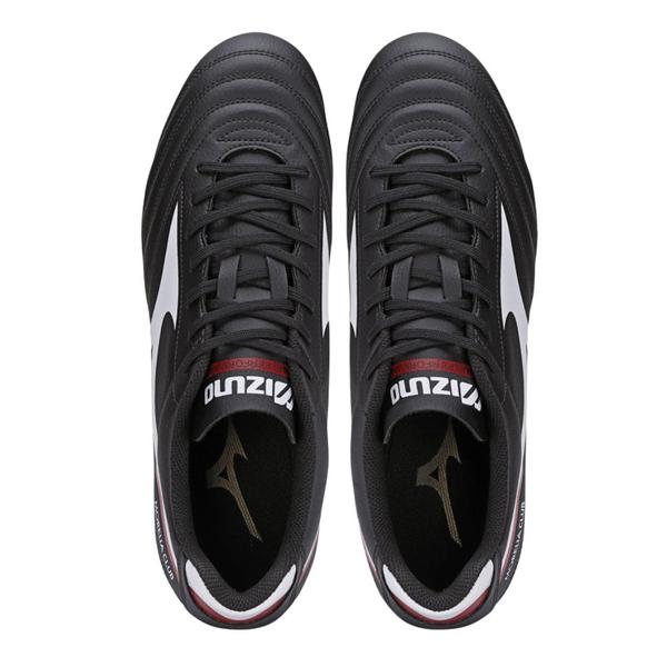 Chuteira Mizuno de Campo Morelia Club MD Preto e Vermelho - Masculino Imagem de Chuteira Mizuno de Campo Morelia Club MD Preto e Vermelho - Masculino