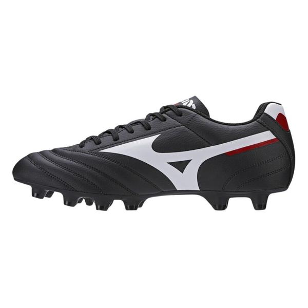 Chuteira Mizuno de Campo Morelia Club MD Preto e Vermelho - Masculino Imagem de Chuteira Mizuno de Campo Morelia Club MD Preto e Vermelho - Masculino