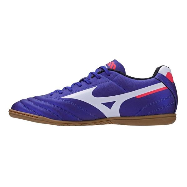 Imagem de Chuteira Mizuno de Futsal Morelia Classic AS Azul e Branco - Masculino