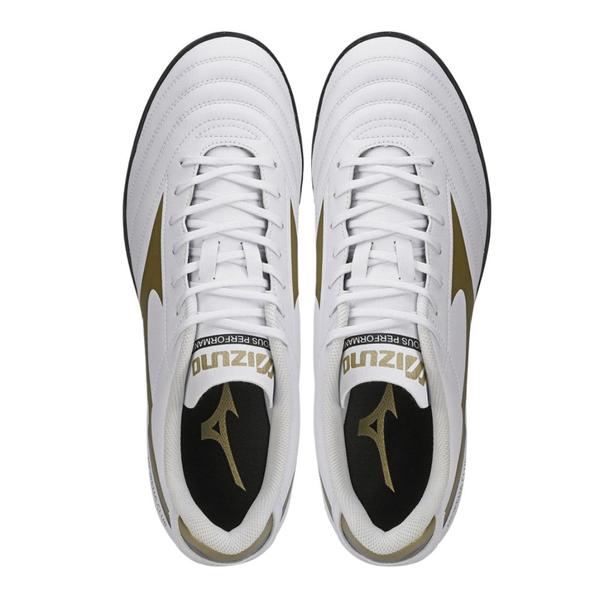 Imagem de Chuteira Mizuno Society Morelia Club AS Branco e Dourado - Masculino