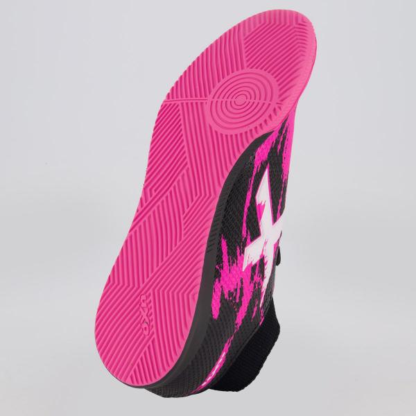 Imagem de Chuteira Oxn Fusion Grip 3 Neo Futsal Preta e Rosa