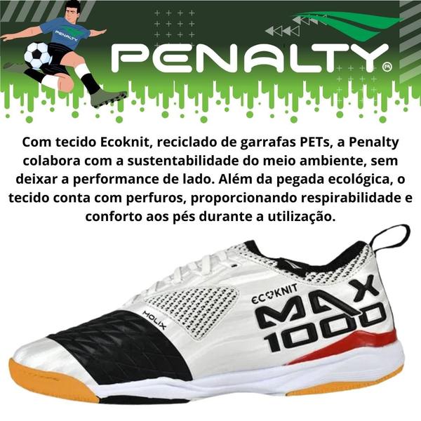 Imagem de Chuteira Penalty Futsal Max 1000 Locker Ecoknit Novo Modelo Tênis Masculina de futbol para Quadra