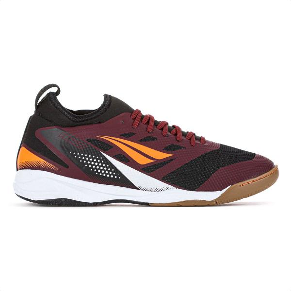 Imagem de Chuteira Penalty Futsal Max 500 Locker Y-3 Bordô Preto e Laranja - Masculino