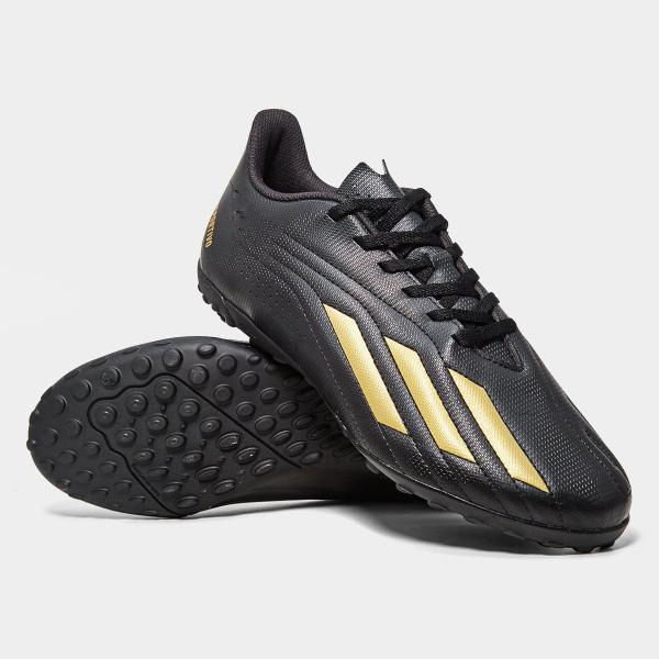 Chuteira Adidas Society Preta E Dourada Tenis Adidas Chuteira