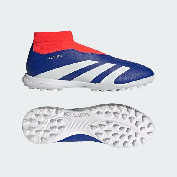 Imagem de Chuteira Society Adidas Predator League LL Sem Cadarço + Meia Antiderrapante Branca