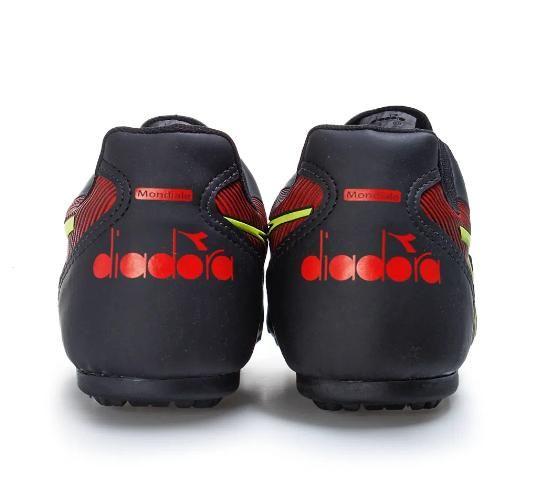 Imagem de Chuteira Society Diadora Mondiale - Preto/Vermelho-Tam 41