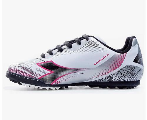 Imagem de Chuteira Society Diadora Squadra - Branco/Preto/Pink-Tam 41