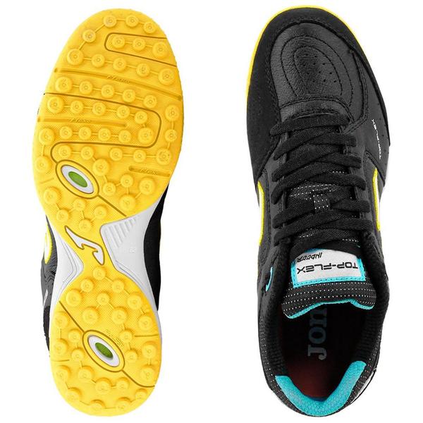 Imagem de Chuteira Society Joma Top Flex Preto/Amarelo