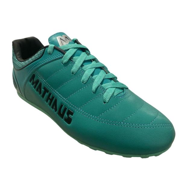 Imagem de Chuteira Society Mathaus New Galatic Masculino Verde Agua