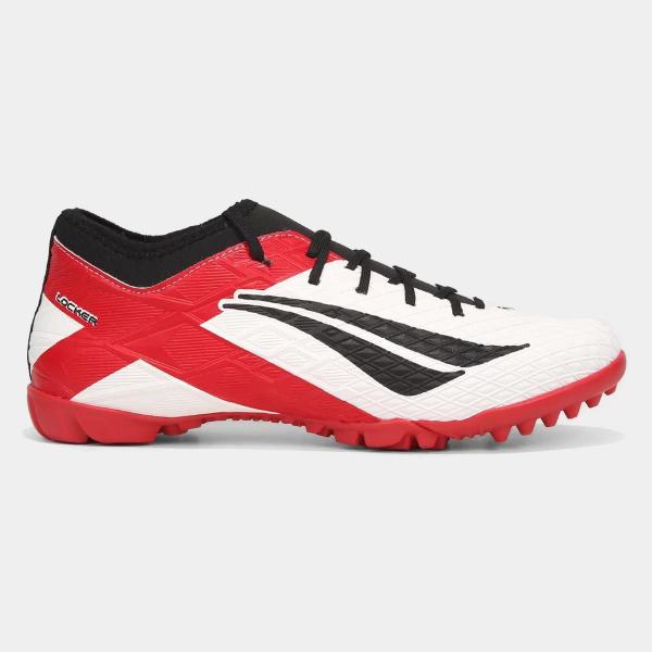 Imagem de Chuteira Society Penalty Rx Locker - Branco e Vermelho