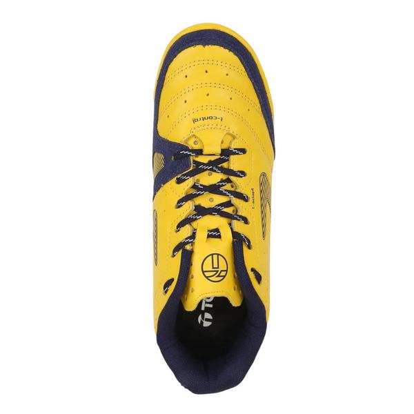 Imagem de Chuteira Society Topper Dominator Pro IV Amarelo e Marinho - Masculino