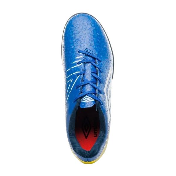 Imagem de Chuteira Society Umbro Adamant League Azul e Amarelo - Masculino