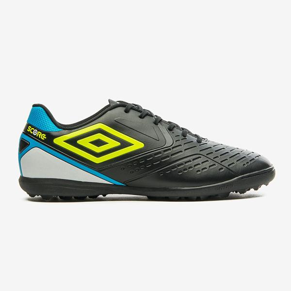 Imagem de Chuteira Society Umbro Score Cor: Preto E Azul - Tamanho: 43