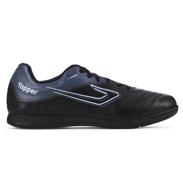 Imagem de Chuteira Topper Futsal Forza III Preto Chumbo e Branco - Masculino