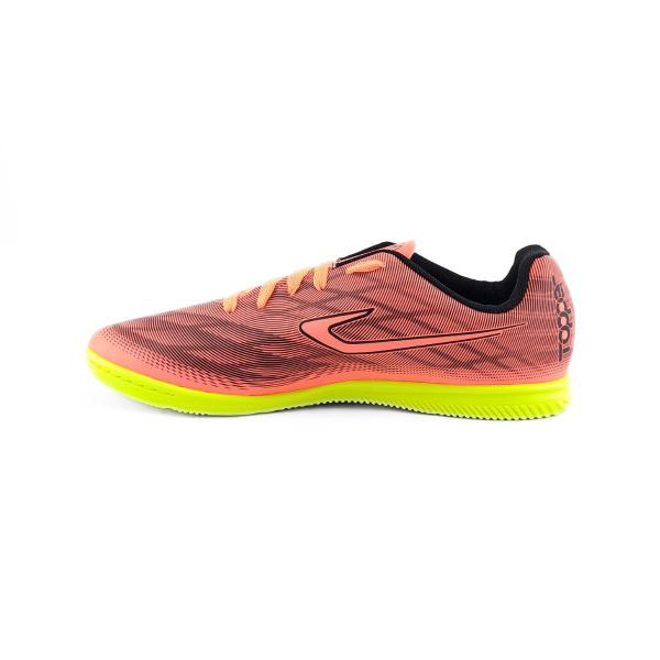 Imagem de Chuteira Topper Futsal Rosa Slick IV Tenis Futebol Costurada Quadra