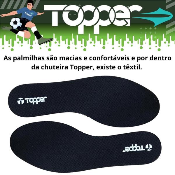 Imagem de Chuteira Topper Society Lançamento Tenis Masculina de futbol para Quadra de Grama Sintetica Strike 3