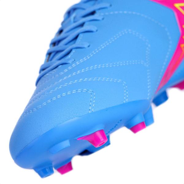 Imagem de Chuteira umbro Campo Adamant Master Class Club Azul Cinza e Rosa - Masculino