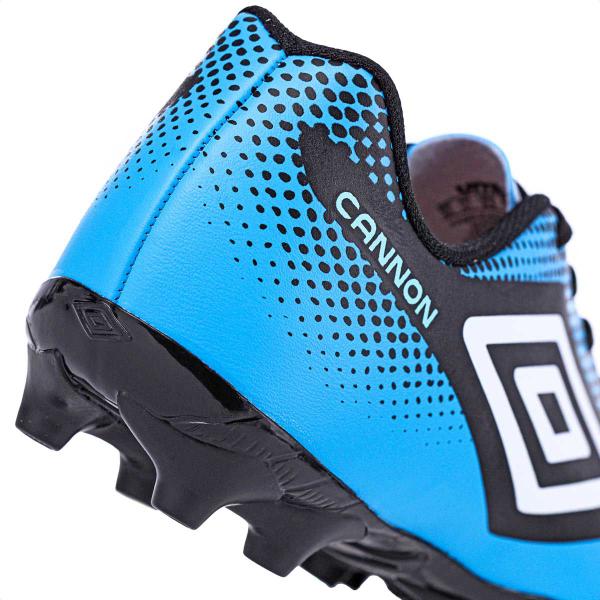 Imagem de Chuteira Umbro Campo Cannon Azul Preto e Branco  - Masculino