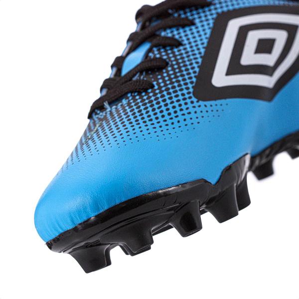 Imagem de Chuteira Umbro Campo Cannon Jr Azul Preto e Branco - Infantil 