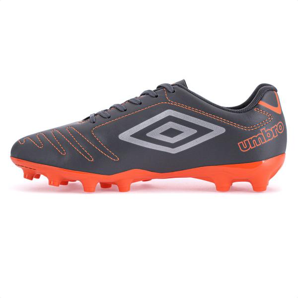 Imagem de Chuteira Umbro Campo Class Grafite Cinza e Laranja - Masculino