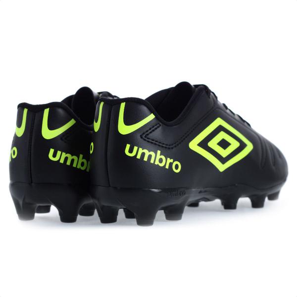 Imagem de Chuteira Umbro Campo Class Preto e Limão - Masculino