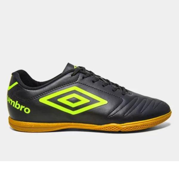 Imagem de Chuteira Umbro Class Futsal Masculino Preto Limao