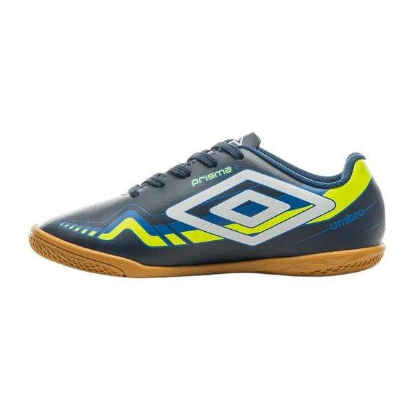 Imagem de Chuteira Umbro Futsal Prisma+ Marinho e Verde Limão - Masculino