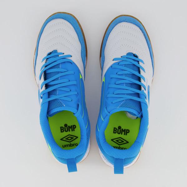 Imagem de Chuteira Umbro Pro 5 Bump Futsal Cinza e Azul