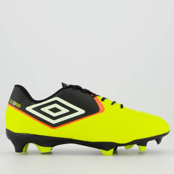 Imagem de Chuteira Umbro Score Campo Amarelo Fluorescente