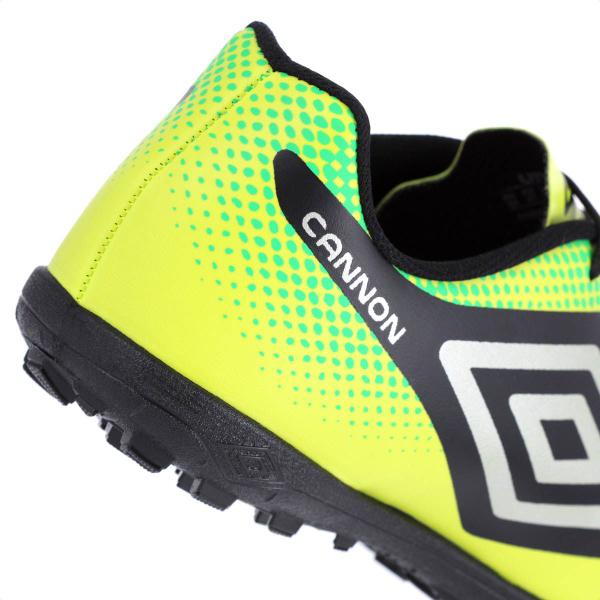 Imagem de Chuteira Umbro Society Cannon Verde Preto e Prata - Masculina